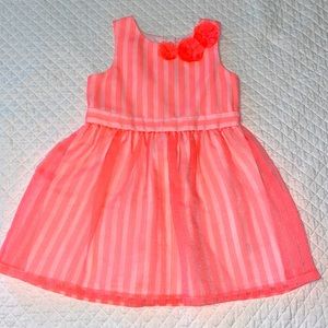 Cat & Jack neon pink skater dress